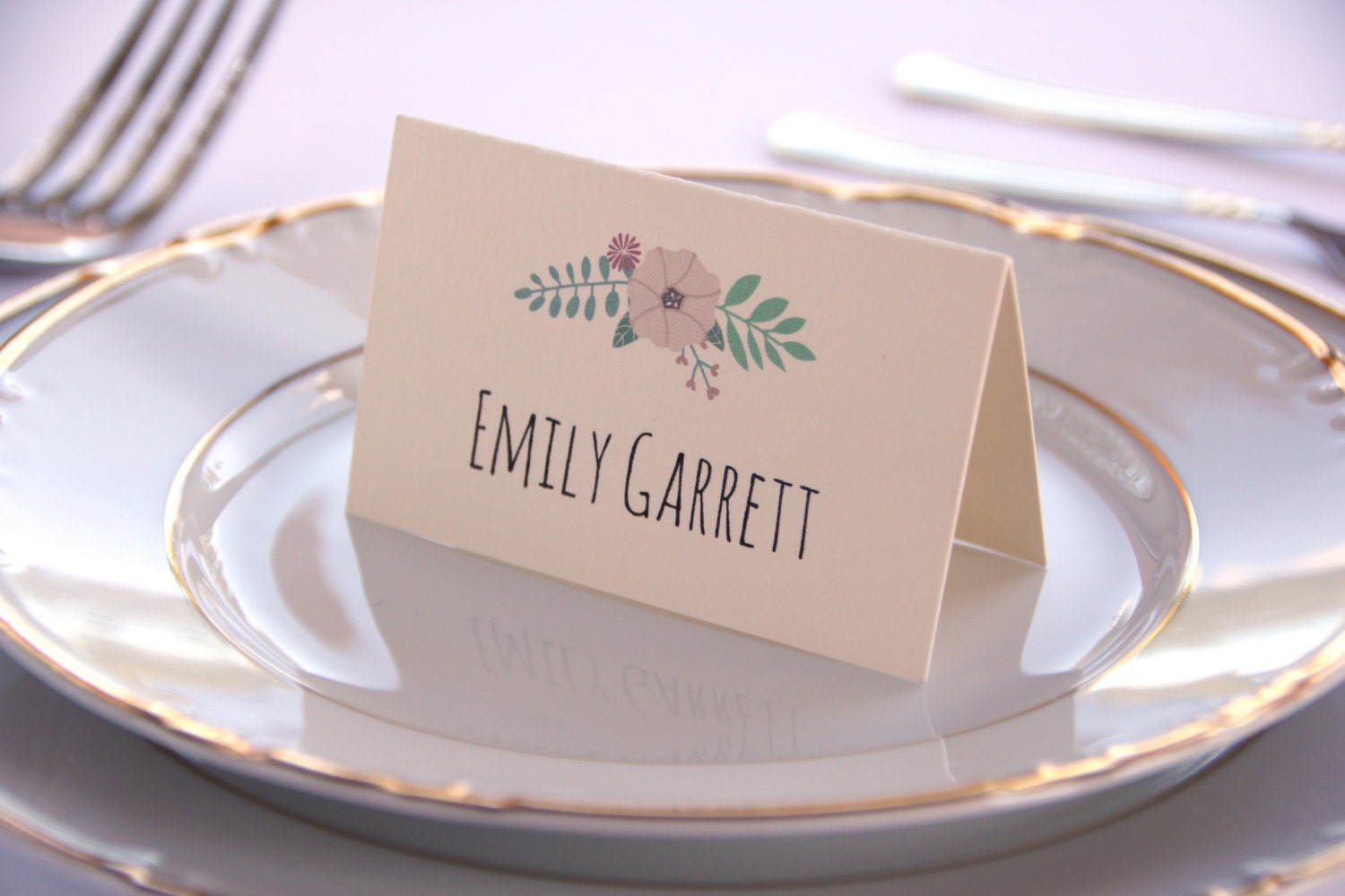 Wedding Placement Cards Boho Wedding Place Card Rustic Name
