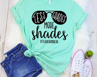 Teacher Shirts, Last Day of School, Summer Break, Teacher Shirt, Teach Love Inspire, Teacher Gifts, Teachers Gift, Teacher Friday Shirt