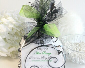 COCONUT KISSES body powder refill 6 oz - deodorizing bath powder - coconut cream, island fruit - silky skin comfort