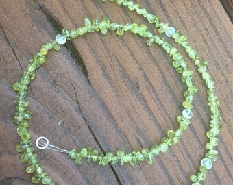 Peridot and Prehnite Necklace