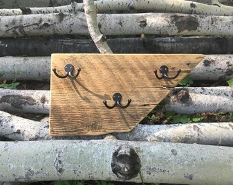 SALE- Barnwood with Hooks for Entryway/Bathroom/Bedroom Coat/Jacket/Clothes/Scarf Hanger