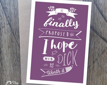 Engagement card - The perfect gift to say congratulations