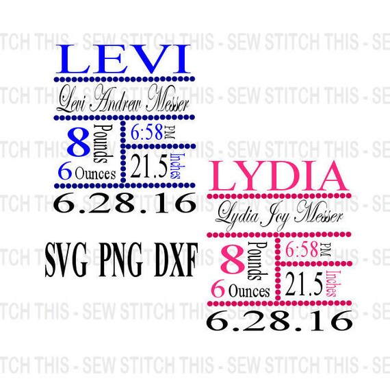 Free Free 79 Free Printable Birth Baby Stats Svg Free SVG PNG EPS DXF File