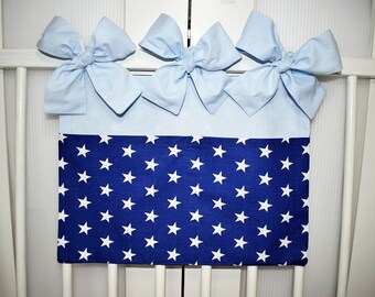 Crib Organizer, 2 Pockets, 100% Cotton