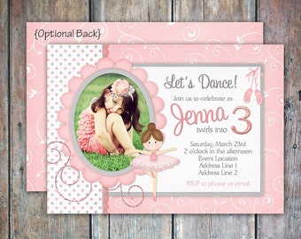 Ballerina TuTu Birthday Invitation
