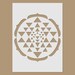 Sri Yantra - Sacred Geometry Stencil
