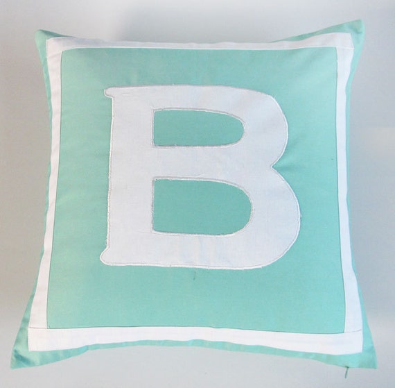 letter alphabet monogram pillows Custom Made 20 inch
