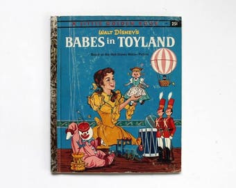 Babes in Toyland Book Walt Disney Little Golden Book 1961 Hardcover