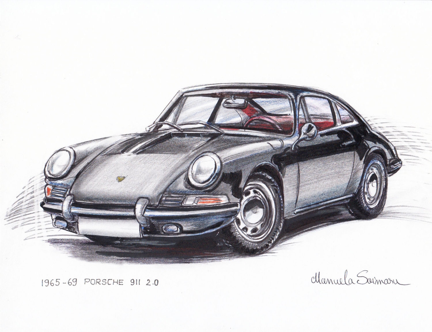 porsche 911 imprimer cadeau allemand