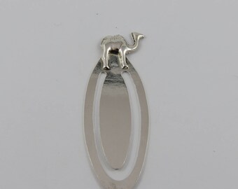 Sterling Silver Bookmark With a Camel on Top
