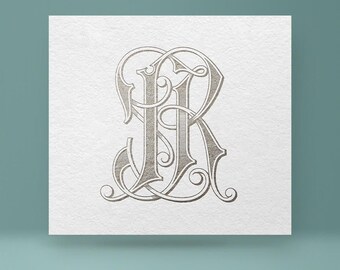 Digital monogram JR - RJ | Wedding Monogram