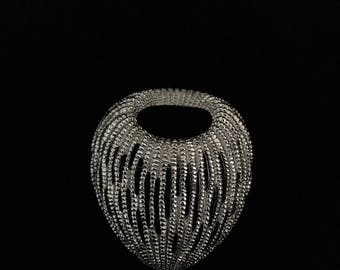 Vintage Monet Silver Tone Organic Brooch (Tier 1)