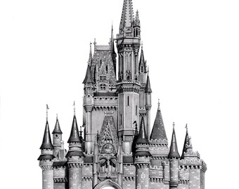 Cinderella Castle Print