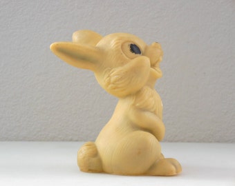 Bunny Rabbit Squeaker Toy Combex Creations Made in England on SALE Easter Decor Thumper Toy