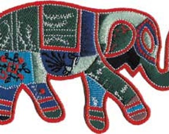 WORK ELEPHANT, Officially Licensed, Iron-On / Sew-On, Embroidered PATCH