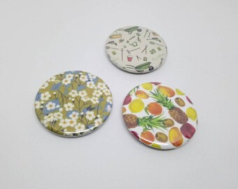 Lot 3 37mm fridge magnets