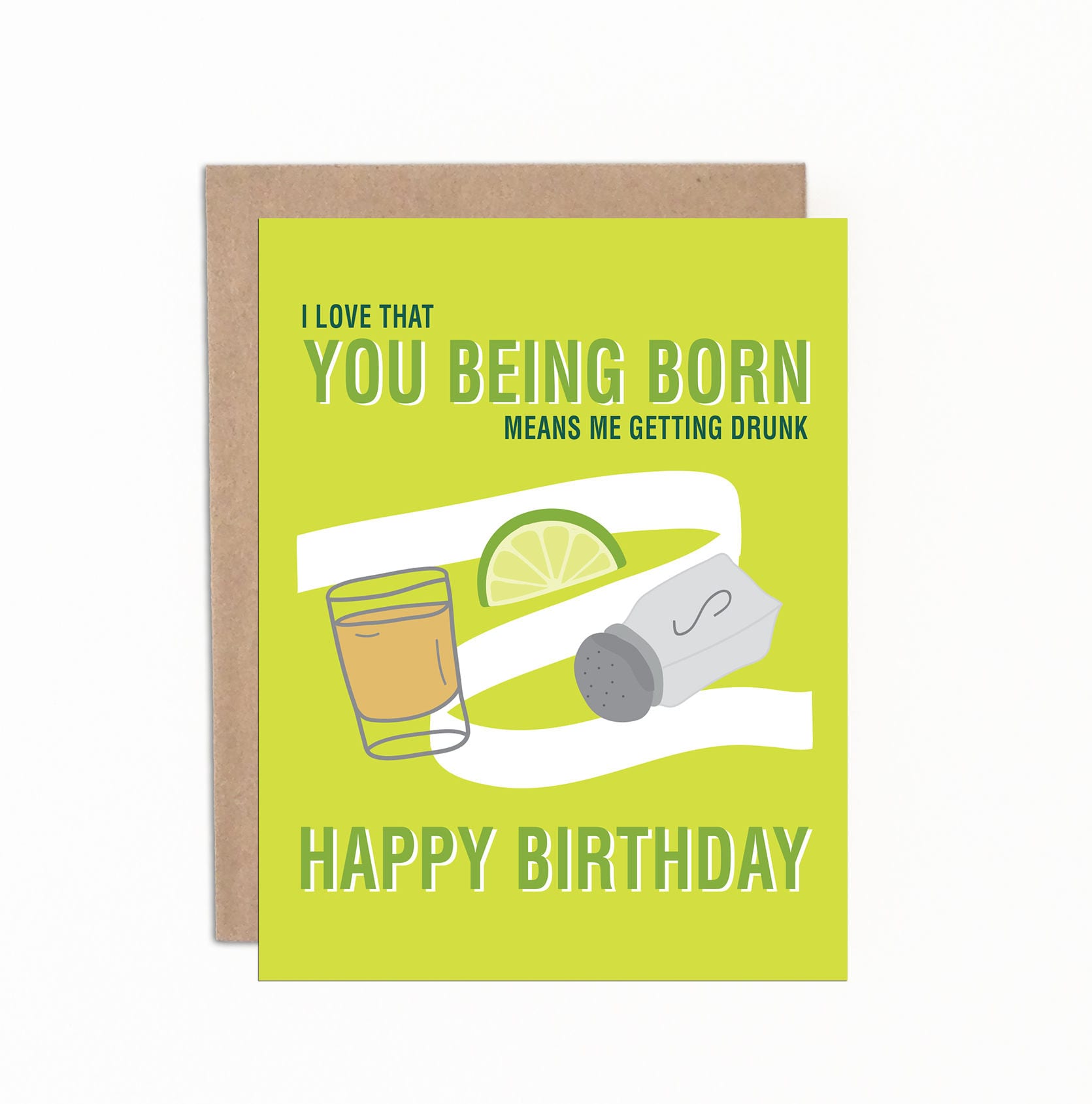 Funny Birthday Card Drinking Birthday Card Bright and
