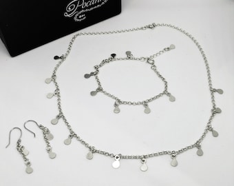Silver Rain set in sterling silver