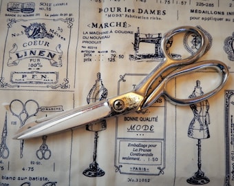 Vintage Serrated Richards Sheffield Scissors 7.5 Inch