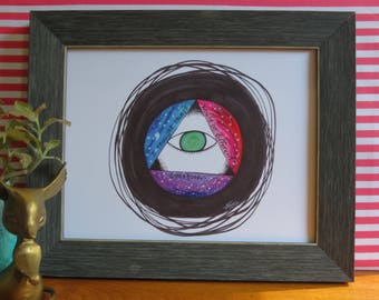 Awakening Print, Cosmic Art Print, Cosmic Home Decor, Wall Art, Bedroom Wall Art, Intuitive Art