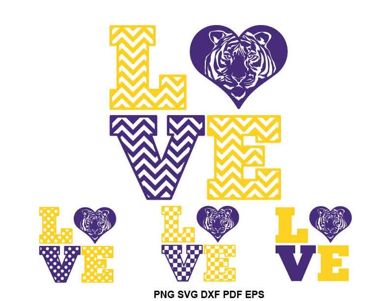 Download LSU Tigers svg file Geaux Tigers svg LSU heart Tigers heart