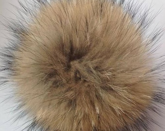 DIY Faux Raccoon Fake Fur Hair Huge Ball Fluffy Pompom Hat Bag Shoses Accessory