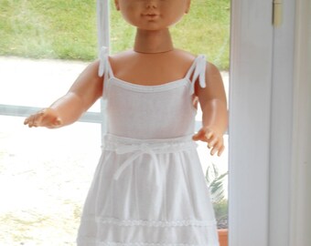 White summer dress in jersey knit