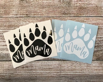 Mama Bear Paw Decal