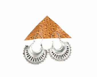 Metalwork Fan Earrings