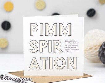 Pimmspiration Pimms Card - Pimms Card - Pimms Lover - Pimms