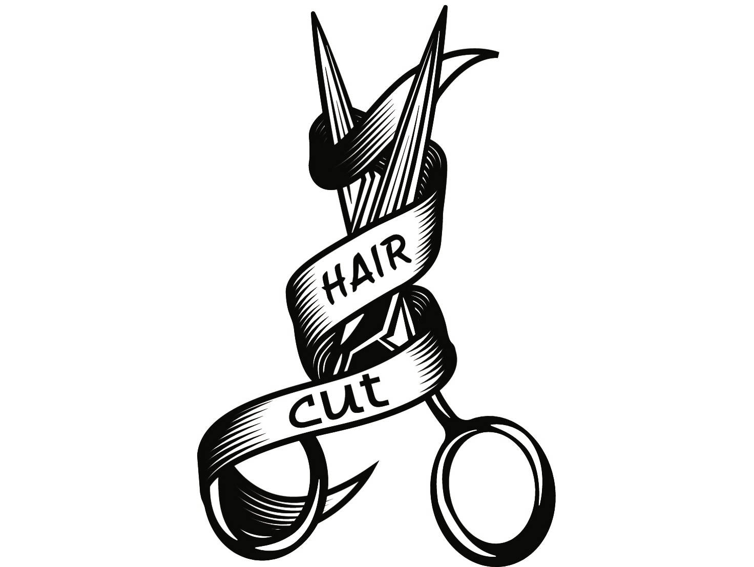 Hairstylist Logo #3 Scissors Salon Barber Shop Haircut ...