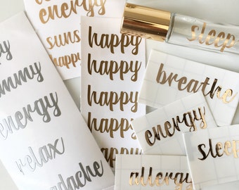 Custom Rollerball Labels for 10ml Rollerball (label only)