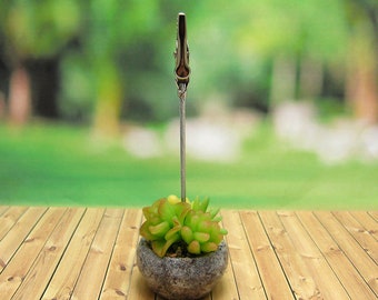 Photo Holder Succulents Memo Holder Card Holder Photo Clip Note Holder Recipe Holder Wedding Photo Holder