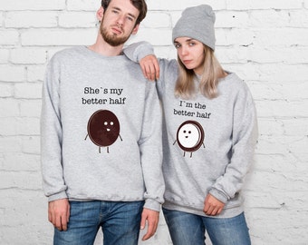 Couple Sweater Coconut Tumblr Sweater Couple Sweatshirt Couple Pullover Valentines Day Gift Matching Sweaters Aesthetic Gift For Him YP3313