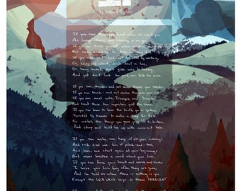 IF, by Rudyard Kipling poster Mountain