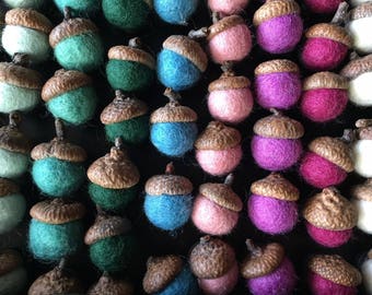 Felted Wool Acorn Magnet | Felt Acorns | Multiple Colors!
