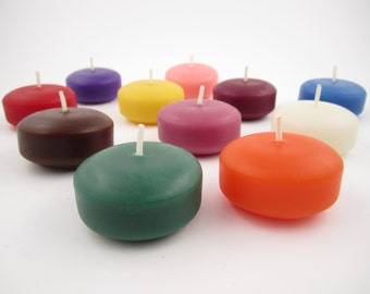 Set of 3 Beeswax Floating Candle Discs