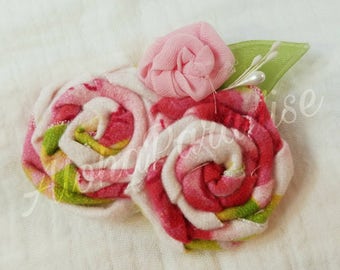 Eleanor's Flannel Rose Trio Flower Piece