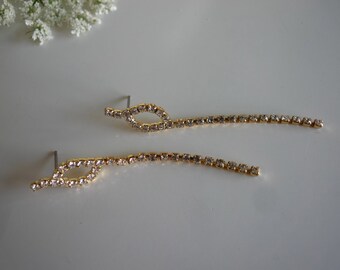 VINTAGE BRIDAL EARRING , J - 20