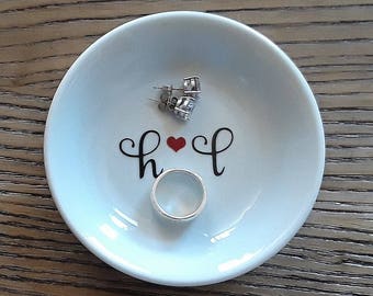 Ring Dish Personalized jewelry dish, Engagement ring dish personalized, Ring dish engagement ring holder, Engagement ring dish, trinket dish