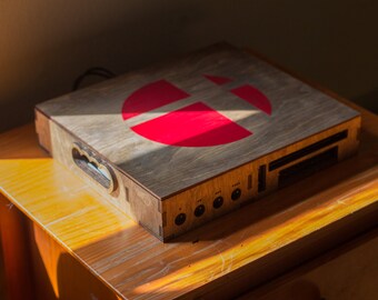 Wooden Nintendo Wii U Console Case