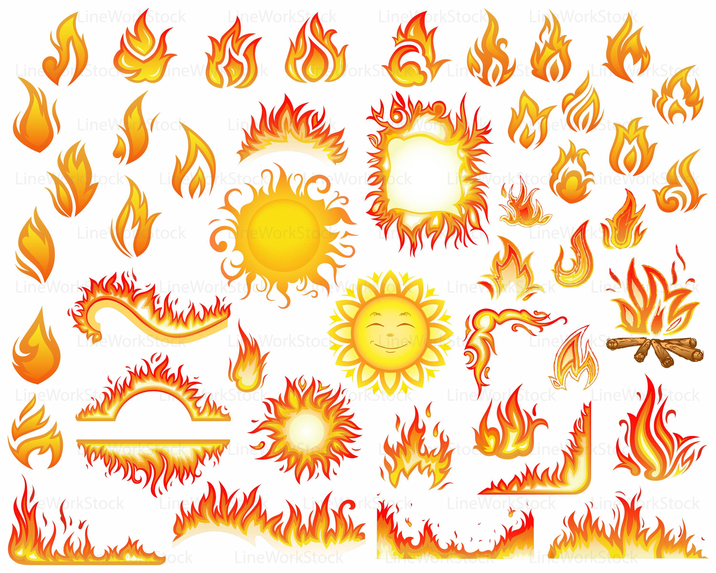 Sun svg/fire clipart/f...