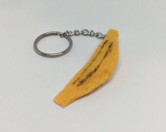 banana keychain plush