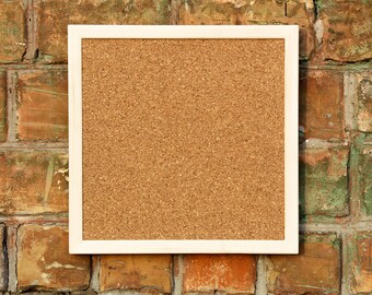 40x40cm Square Cork Board Pin board wooden frame Corkboard pinboard 15-3/4" Bulletin message wood memo notice note board square shape