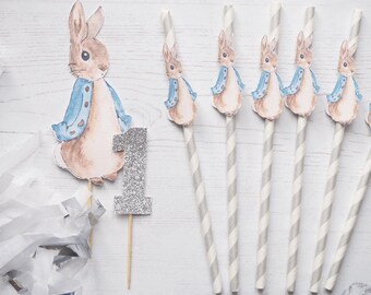 Peter Rabbit Straws, Party Straws, Peter Rabbit Party