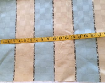SOHO STRIPE - An Authentic Waverly Screen Print - Blue, Tan, and Black 1 3/4 yards