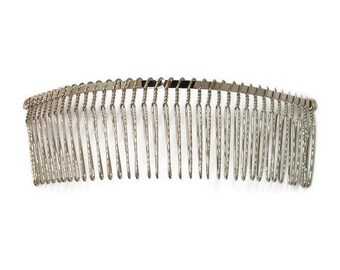 12 Metal Hair Combs 36 Teeth - 5.75 inch (145mm)
