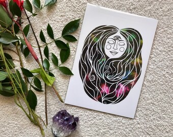 Art Print - Mama Galaxy - A4 archival quality paper