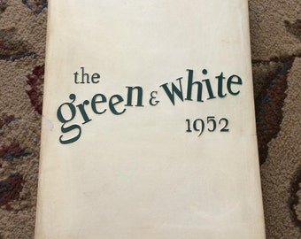 Vintage 1952 Inglewood High School Year Book, The Green and White