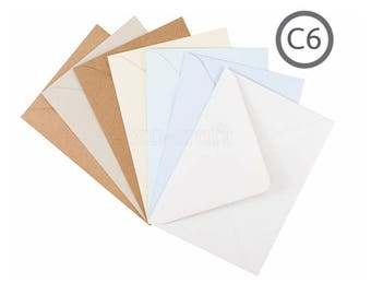 C6 Recycled Envelope Natural 100Pk